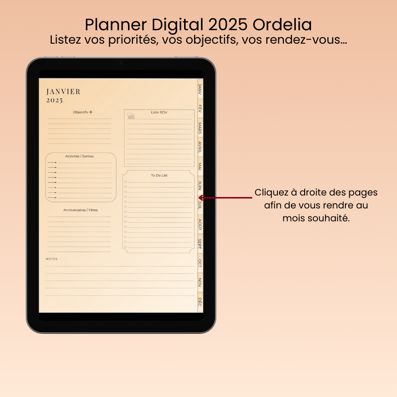 Planner Digital 2025 - Beige