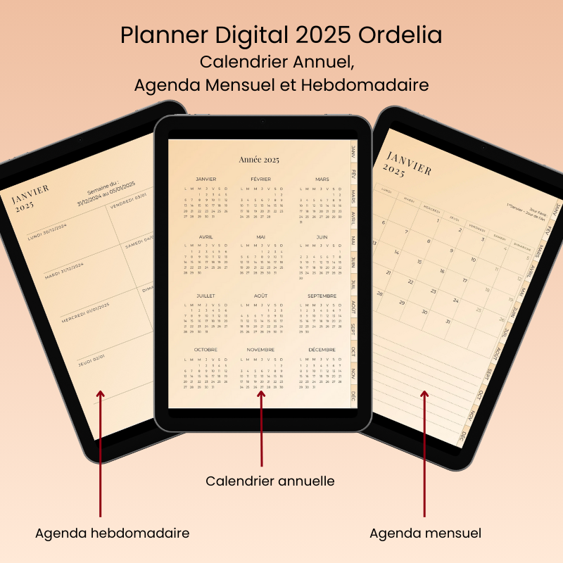 Planner Digital 2025 - Beige