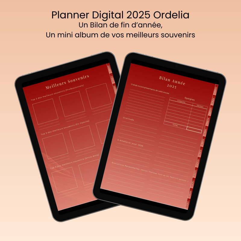 Planner Digital 2025 - Bordeaux