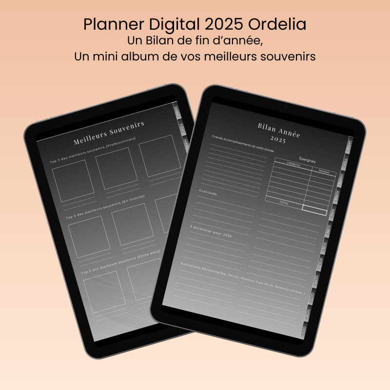 Planner Digital 2025 - Noir