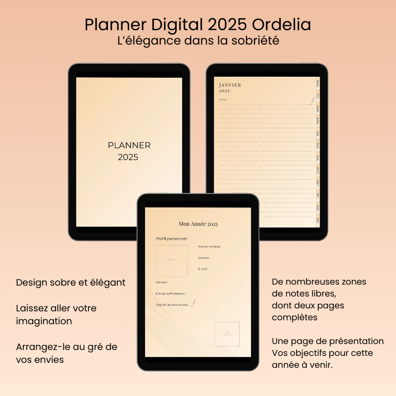 Planner Digital 2025 - Beige
