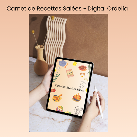 Carnet de Recettes Salées Digital